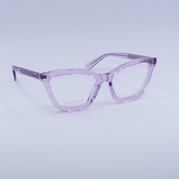 ?️ New Gucci GG1686O 008 Eyeglasses - Transparent Violet Frame main image 6